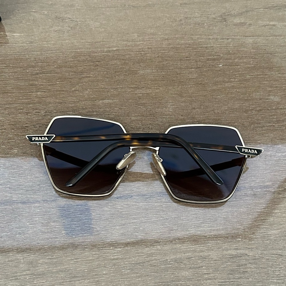 PRADA Brown Gradient Square Ladies Sunglasses - Picture 7 of 9